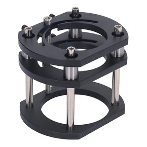 Router Lift Base, Aluminum Alloy Stainless Steel 4 Jaw Clamping, Strong Grip Firm Clamping Router Table Lifting System Base, 54mm Lifting Sturdy Rust Resistance