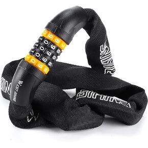 HONGYEA Bike Chain Lock -3.94ft, Bike Locks Heavy Duty Anti Theft with 5-Digit Combination, Extended Bike Chain Lock for E Bike Scooters, MTB, Racing Bikes, Motorcycles, Outdoor Tools