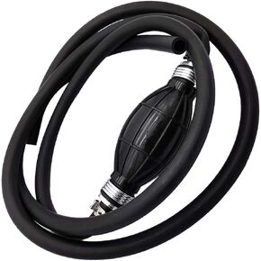Automotive-leader Fuel Line Assembly, Outboard Motor Inner Diameter 10mm 3/8inch Outer 5/8inch Dia Hose Marine Boat RVs Assembly with Primer Bulb Steel Clamps