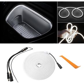 LECART for Tesla Model 3 Interior Led Lights, Model Y Front Trunk Led Ambient Lighting 12 V, Frunk Atmosphere Strip Light 98.43 Inches, Flexible Led Strip Light Bar for Telsa