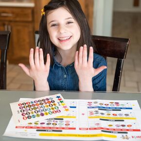 Nipit Reward Chart for Kids - Stop Thumb Sucking & Nail Biting Tracker, Encourage Good Behavior with Fun Stickers, Interactive Behavior Chart for Home, Colorful Design, Ideal for Toddlers & Children