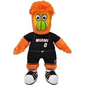 Bleacher Creaturs Miami Heat Burnie 10" Plush Figure- A Mascot for Play or display