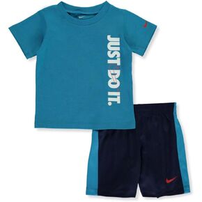 Nike Baby Boys' 2-Piece Shorts Set Outfit - Midnight Navy, 24 Months
