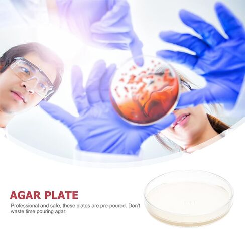 ULTECHNOVO Sciences Nutrient Agar Petri Dishes 10pcs Pre-Poured Agar Plates for Mushrooms, Home Test Kit, or for Science Fair Projects in Kuwait