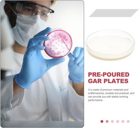 ULTECHNOVO Sciences Nutrient Agar Petri Dishes 10pcs Pre-Poured Agar Plates for Mushrooms, Home Test Kit, or for Science Fair Projects in Kuwait