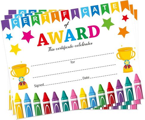 Pack of 32 Certificate of Award for Teachers Student of The Month Certificates Printable 8.5 x 11 Inches in Saudi Arabia