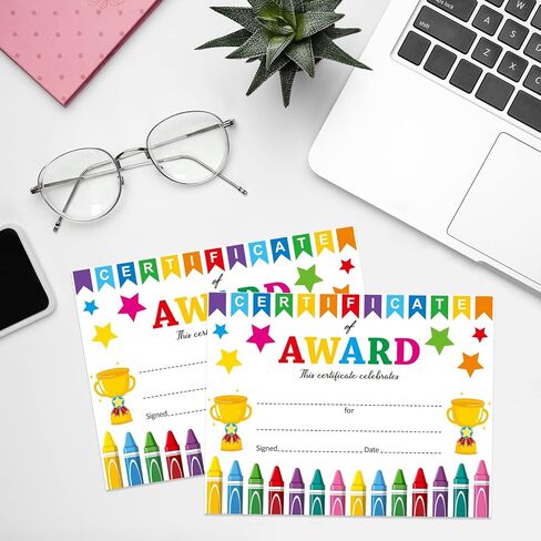 Pack of 32 Certificate of Award for Teachers Student of The Month Certificates Printable 8.5 x 11 Inches in Saudi Arabia