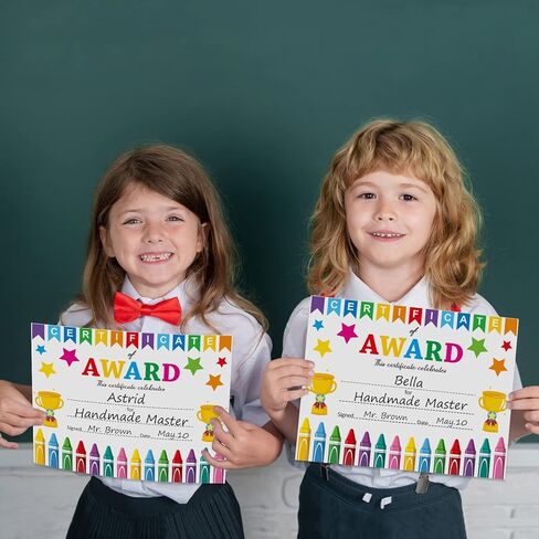 Pack of 32 Certificate of Award for Teachers Student of The Month Certificates Printable 8.5 x 11 Inches in Saudi Arabia