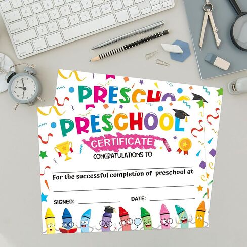 Pack of 32 Certificate of Award for Teachers Student of The Month Certificates Printable 8.5 x 11 Inches in Saudi Arabia