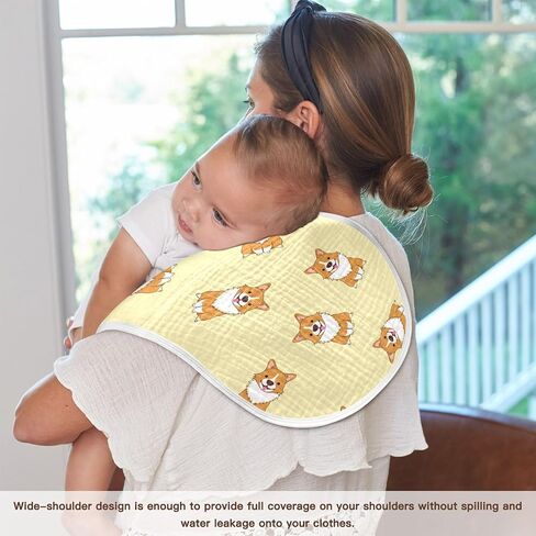 Bernese Mountain Dog Muslin Burp Cloths for Baby 2 Pack 100% Cotton Baby Washcloths Bibs for Boy Girl in Saudi Arabia