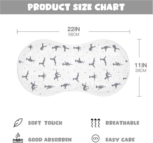 Bernese Mountain Dog Muslin Burp Cloths for Baby 2 Pack 100% Cotton Baby Washcloths Bibs for Boy Girl in Saudi Arabia