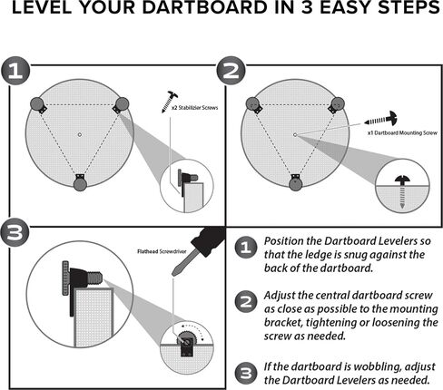 Viper by GLD Products Dartboard Leveler Kit, Black in Saudi Arabia