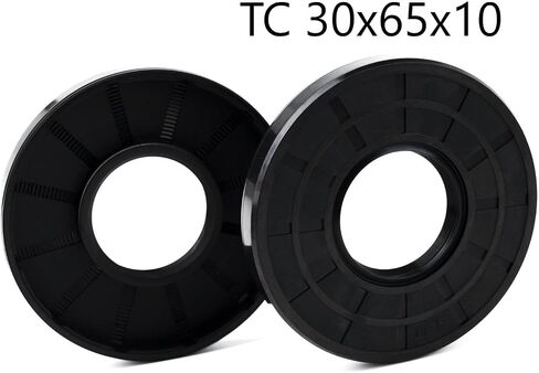 XIKE 2PCS Oil Seal, Lip Seals TC 30mm x 65mm x 10mm Nitrile Rubber Cover Double Lip with Spring,Oil Shaft Seal Fit for Bearing Shaft in Saudi Arabia