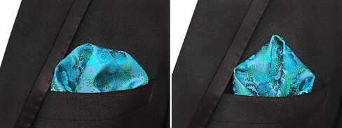 Tie Set for Mens Cravat Luxury Floral Pattern Wedding Necktie with Pocket Square Set in Saudi Arabia