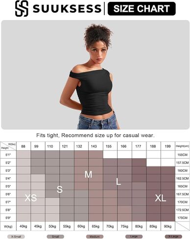 SUUKSESS Women Off Shoulder Tops Sleeveless Shirts Y2K Trendy Going Out Crop Tank Top (White,M) in Kuwait