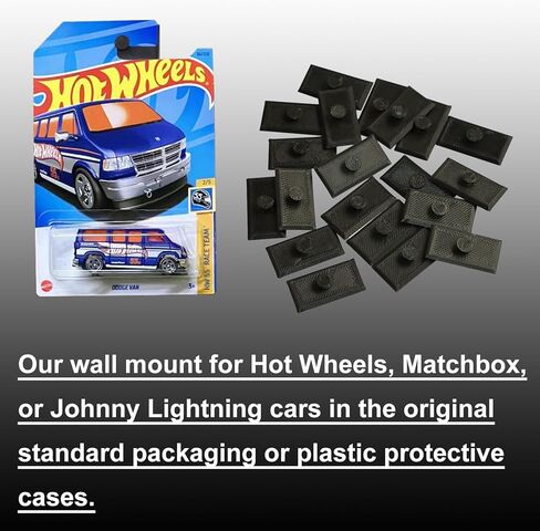 PIAOLGYI Wall Mount for Hot Wheels Modular,Plastic Blister Packed Toy Car Organizer Display Shelf Rack Wall Storage,Hanger Compatible with Hot Wheels, Matchbox or Johnny Lightning Cars (40) in Saudi Arabia