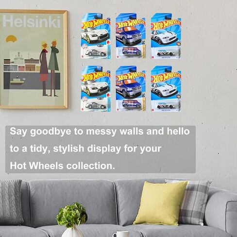 PIAOLGYI Wall Mount for Hot Wheels Modular,Plastic Blister Packed Toy Car Organizer Display Shelf Rack Wall Storage,Hanger Compatible with Hot Wheels, Matchbox or Johnny Lightning Cars (40) in Saudi Arabia