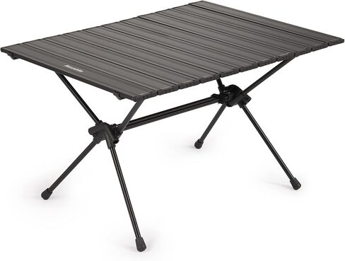 Naturehike FT11 Ultralight Camping Table, Height Adjustable Aluminum Roll Up Table with Carry Bag, Portable Backpacking Camp Table for Hiking Picnic Fishing Beach in Saudi Arabia