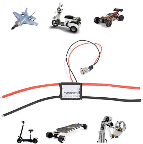 Anti Spark Switch,200A Anti Spark Switch Intelligent Anti Spark Switch Electronic Switch,Anti Spark Switch Smart Intelligent for Skate Board Motorcycle Scooter Robot in Saudi Arabia