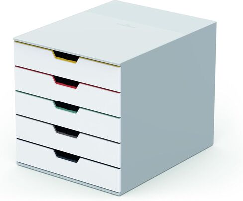 منظم أدراج سطح المكتب المتين (مزيج من 10 أقسام مع ملصقات قابلة للإزالة) 11 بوصة عرض × 14 بوصة عمق × 11.375 بوصة ارتفاع، أبيض ومتعدد الألوان (763027) in Kuwait