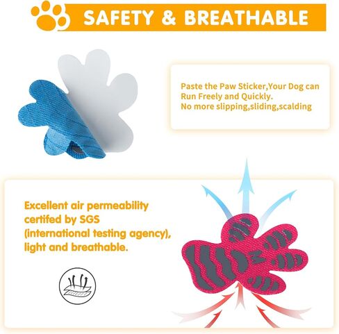 Dog Paw Protector Anti Slip Dog Paw Pads for Hot Pavement Toe Grips for Senior Dogs Whole Paws Pads for Dogs Traction Dog Boots & paw Protectors Stickers for Dogs feet Black S24Pcs in Saudi Arabia