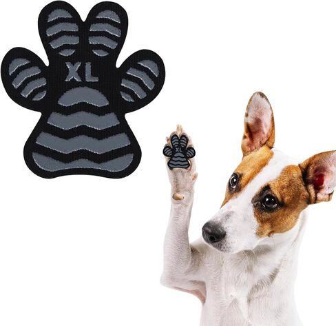 Dog Paw Protector Anti Slip Dog Paw Pads for Hot Pavement Toe Grips for Senior Dogs Whole Paws Pads for Dogs Traction Dog Boots & paw Protectors Stickers for Dogs feet Black S24Pcs in Saudi Arabia