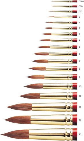 Winsor & Newton Sceptre Gold II Brush Round-Short Handle 14 in Saudi Arabia