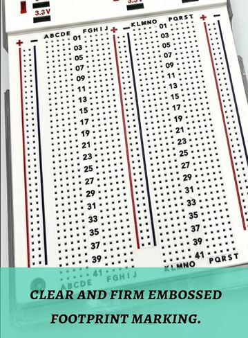 ArduEZtw Dual Power + Dual 5-State Microcomputer Logic Probe Kit.820 (5x41x4) x2 فتحات لوحة جانبية، لوحة توصيل طاقة 3.3 فولت/5 فولت. مجموعة لوحة توصيل تعمل بالطاقة الإلكترونية. in Kuwait