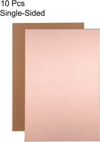 uxcell Single-Sided Copper Clad Laminate PCB Circuit Board, FR4 150x100mm 5.91x3.94 inch, 1.5mm Thickness DIY Prototyping PCB Board, Name Board, 10pcs in Saudi Arabia