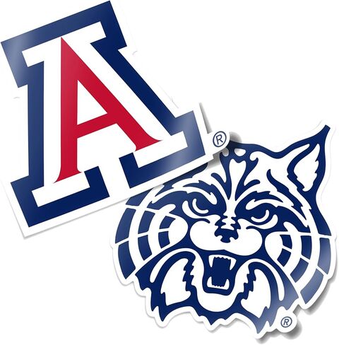 Desert Cactus University of Arizona Wildcats UA Sticker Vinyl Decal Laptop Water Bottle Car Scrapbook (4 Inch Set V1) in Saudi Arabia