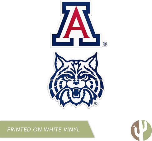 Desert Cactus University of Arizona Wildcats UA Sticker Vinyl Decal Laptop Water Bottle Car Scrapbook (4 Inch Set V1) in Saudi Arabia
