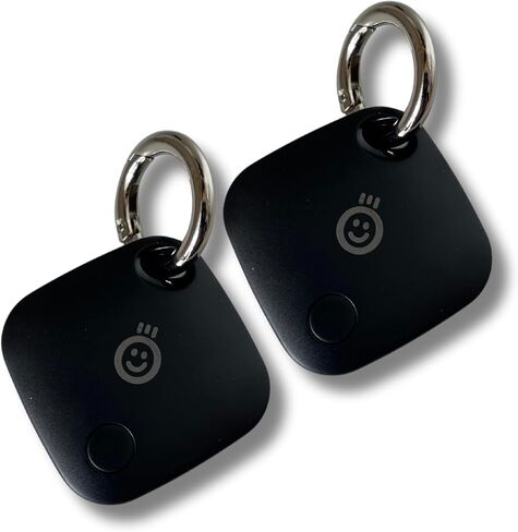 Lost and Found - 4-Pack Smart Locator Tag, Item Finder for Keys, Wallet, Luggage, Pets, Compatible with Apple 'Find My' App (Black/Blue/Red/Silver) in Saudi Arabia