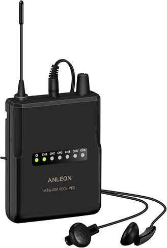 ANLEON MTG-200 دليل سياحي لاسلكي ونظام تفسير اللغة 915 ميجا هرتز (1 جهاز إرسال 1 جهاز استقبال) in Kuwait