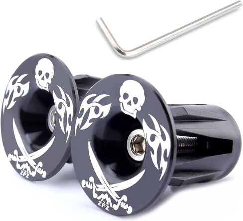 ZFZ Bicycle Handlebar Bar End Plugs Caps – Aluminum Handle Bar Ends Caps, Suitable for Most Bicycles Road Bike Mountain Bike BMX MTB Fixie(One Pair) in Kuwait