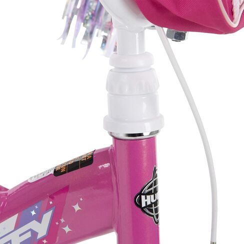 دراجة هوفي جليمر مقاس 14 بوصة للفتيات مع عجلات تدريب، مجموعة توصيل سريعة، وردي in Kuwait