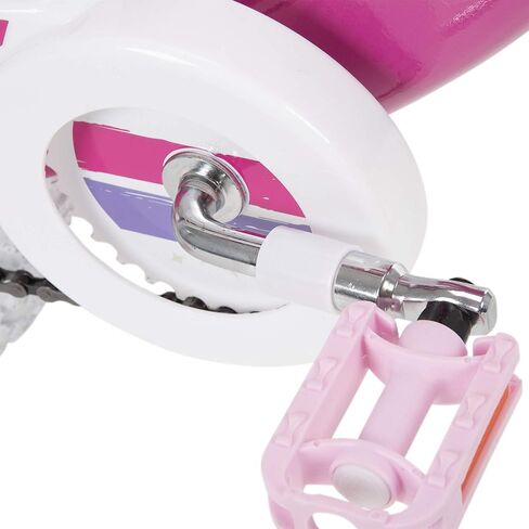 دراجة هوفي جليمر مقاس 14 بوصة للفتيات مع عجلات تدريب، مجموعة توصيل سريعة، وردي in Kuwait