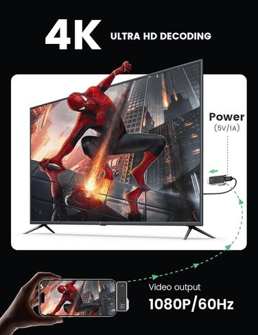 Wireless HDMI Transmitter and Receiver,Type-C 3.1 Wireless HDMI Extender Kit Plug & Play 2.4G/5G for Streaming Video/Audio from Phone/Tablet/Laptop(with DP Protocol) to HDTV/Projector/Monitor in Saudi Arabia