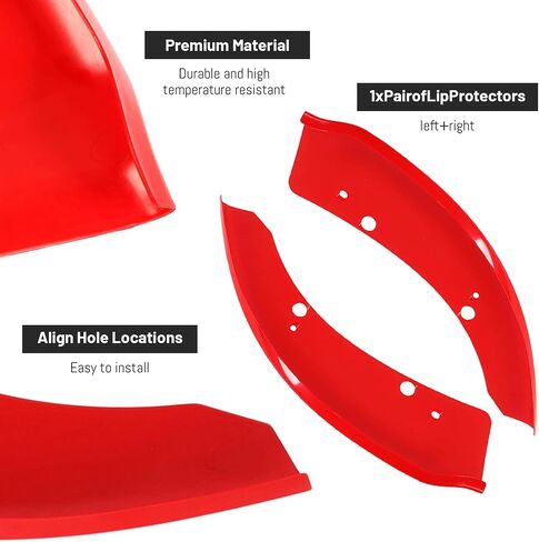 Front Bumper Lip Splitter Protector Compatible with Dodge Charger Hellcat/SRT 392 / Scat Pack/RT Scat Pack/GT/RT 2015-2021, Black, Pack of 2 in Saudi Arabia