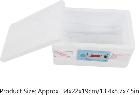 حاضنة الدجاج YYQTGG، رغوة شمع البيض متعددة الوظائف المنزلية بقابس أمريكي 100‑240 فولت، حاضنة بيض لتفريخ الكتاكيت الصغيرة المحمولة رؤية 360 درجة مع نافذة شفافة in Kuwait