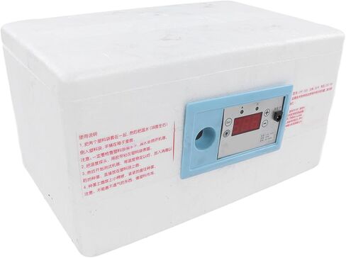 حاضنة الدجاج YYQTGG، رغوة شمع البيض متعددة الوظائف المنزلية بقابس أمريكي 100‑240 فولت، حاضنة بيض لتفريخ الكتاكيت الصغيرة المحمولة رؤية 360 درجة مع نافذة شفافة in Kuwait