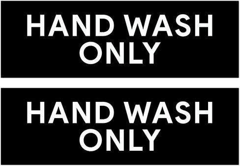 Hand Wash Only Aluminum Signs | Workplace Hygiene Reminder for Restaurants, Commercial Kitchens, Hospitals, Clinics, and Medical Facilities (Pack of 2) in Saudi Arabia