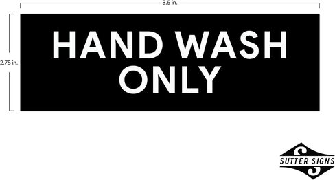 Hand Wash Only Aluminum Signs | Workplace Hygiene Reminder for Restaurants, Commercial Kitchens, Hospitals, Clinics, and Medical Facilities (Pack of 2) in Saudi Arabia