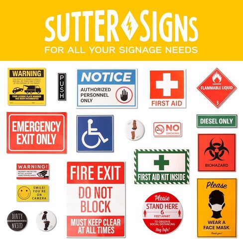 Hand Wash Only Aluminum Signs | Workplace Hygiene Reminder for Restaurants, Commercial Kitchens, Hospitals, Clinics, and Medical Facilities (Pack of 2) in Saudi Arabia