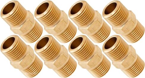 Vixen Air 3/8" NPT Male to 3/8" NPT Male Straight Coupling (4-PACK) VXA3838-4 in Saudi Arabia