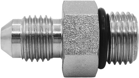 BEITERSTOE (4-PACK) 6400-04-05-O Hydraulic Hose Adapter Fitting 1/4" Male JIC 37° Flare (7/16"-20UNF) × 5/16" Male O-Ring Boss (1/2"-20UNF) SAE Straight Pipe Joints Tube Connector Carbon Steel in Saudi Arabia