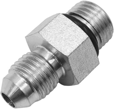 BEITERSTOE (4-PACK) 6400-04-05-O Hydraulic Hose Adapter Fitting 1/4" Male JIC 37° Flare (7/16"-20UNF) × 5/16" Male O-Ring Boss (1/2"-20UNF) SAE Straight Pipe Joints Tube Connector Carbon Steel in Saudi Arabia
