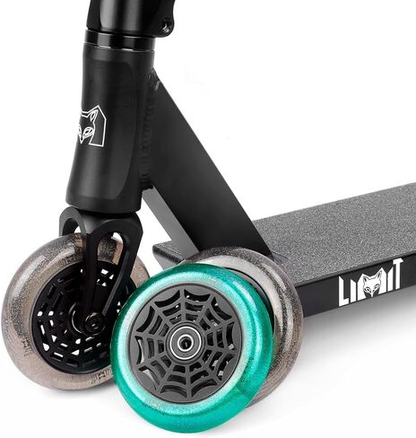عجلات بديلة لسكوتر Limit Pro 110 × 24 مم قطعتان 88A عالية المرونة من البولي يوريثان اللامع الشفاف ومحامل معدنية ABEC-9 مثبتة لمعظم سكوتر خدعة حرة in Kuwait