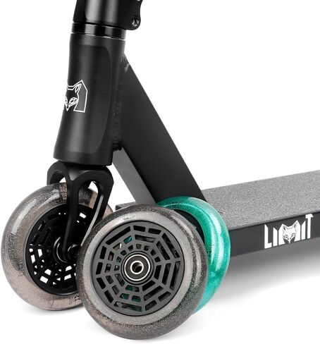 عجلات بديلة لسكوتر Limit Pro 110 × 24 مم قطعتان 88A عالية المرونة من البولي يوريثان اللامع الشفاف ومحامل معدنية ABEC-9 مثبتة لمعظم سكوتر خدعة حرة in Kuwait