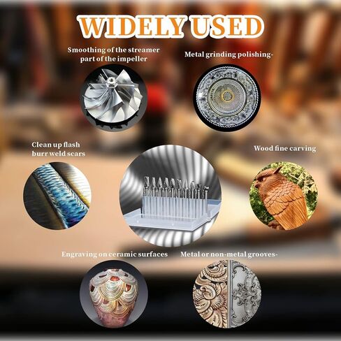 مجموعة شفرات كربيد فيتنتشر متوافقة مع ساق دريميل 1/8 بوصة، 20 قطعة من مجموعات شفرات كربيد القطع لدريميل، مجموعة شفرات دوارة مزدوجة القطع للنحت المعدني والنقش والحفر والتلميع in Kuwait