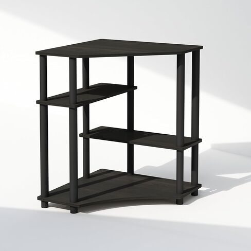 Furinno Turn-N-Tube 5 Tier Corner Display Rack Multipurpose Shelving Unit, White/White, Set of 2 in Saudi Arabia